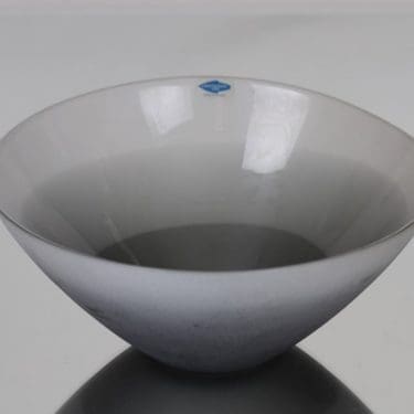 Nuutajärvi Origo kulho, harmaa, suunnittelija Markku Salo,