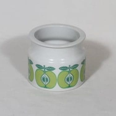 Arabia Pomona purnukka, omena, suunnittelija Raija Uosikkinen, omena, serikuva, retro