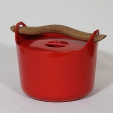 Rosenlew pata, punainen, suunnittelija Timo Sarpaneva,