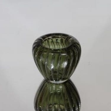 Nuutajärvi KF 204 taidelasi, happosigneerattu, suunnittelija Kaj Franck, happosigneerattu, pieni