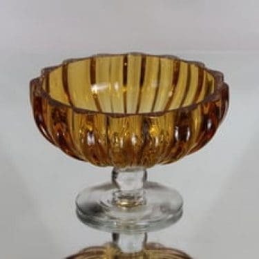 Kumela 4415 kulho, amber, suunnittelija Armando Jacobino, massiivinen