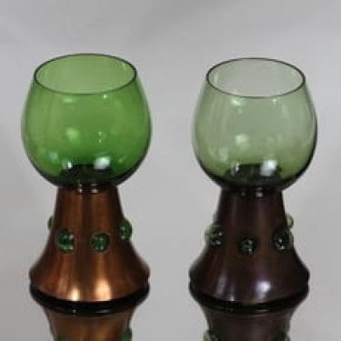 Kumela pikarit, 15 cl, 2 kpl, suunnittelija Jan Salakari, 15 cl, kuparijalka