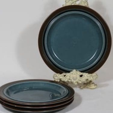 Arabia Meri lautaset, matala, 4 kpl, suunnittelija Ulla Procope, matala