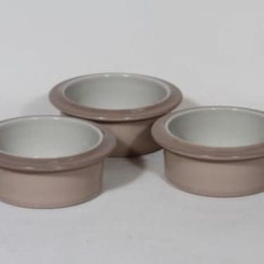 Arabia Koralli annoskulhot, rosa, 3 kpl, suunnittelija Raija Uosikkinen,