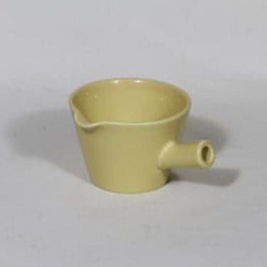 Arabia Kilta kastikekaadin, keltainen lasite, suunnittelija Kaj Franck, pieni