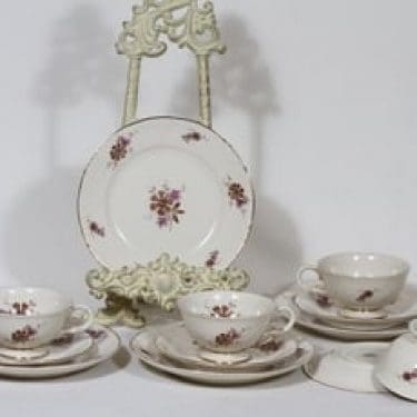 Arabia Raili kahvikupit ja lautaset, 4 kpl, suunnittelija Svea Granlund, siirtokuva