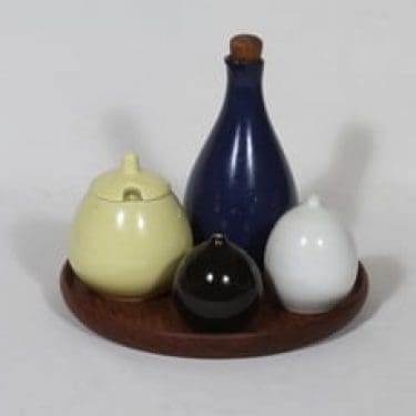 Arabia KA mausteikko, teak-alusta, 4 kpl, suunnittelija , teak-alusta