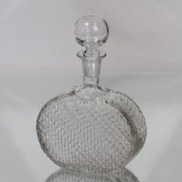 Riihimäen lasi Flindari koristepullo, 50 cl, suunnittelija Nanny Still, 50 cl, pieni