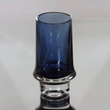 Iittala 3581 maljakko, sininen, suunnittelija Tapio Wirkkala, pieni