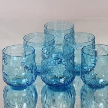 Nuutajärvi Frutta lasit, 25 cl, 6 kpl, suunnittelija Oiva Toikka, 25 cl