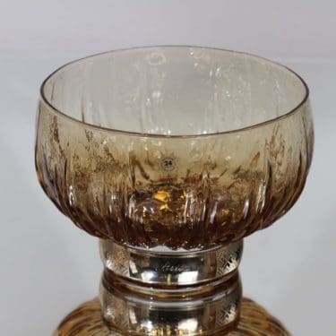 Humppila kulho, signeerattu, suunnittelija Eino Vänni, signeerattu, kullattu panta