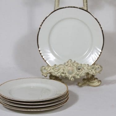 Arabia Kultakoriste leivoslautaset, suunnittelija Svea Granlund, kultakoriste