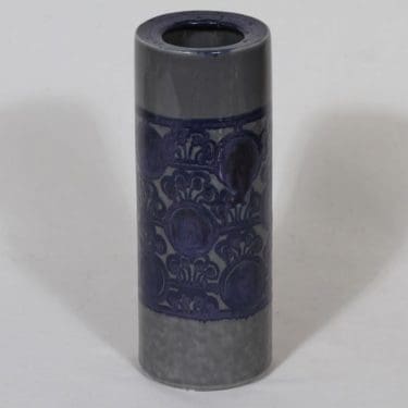 Arabia maljakko, käsinmaalattu, suunnittelija Anja Jaatinen, käsinmaalattu, signeerattu, retro