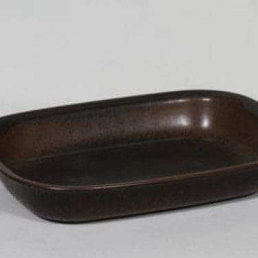 Arabia Ruska kulho, ruskea lasite, suunnittelija Ulla Procope,