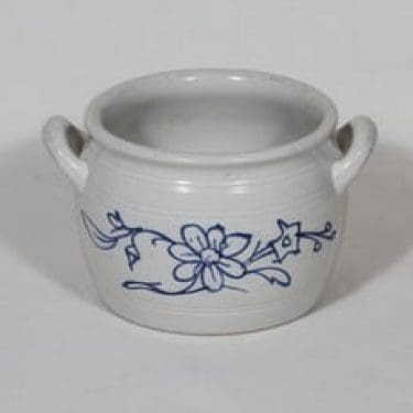 Arabia kukkakuvio ruukku, 1 l, suunnittelija , 1 l, kobolttimaalaus