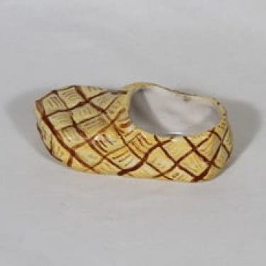 Kupittaan savi tuhka-astia, käsinmaalattu, suunnittelija , käsinmaalattu, pieni, signeerattu