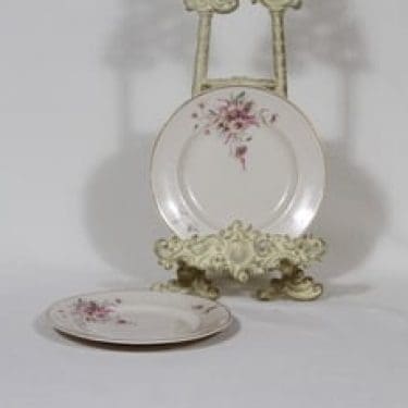 Arabia Maire lautaset, 2 kpl, suunnittelija , pieni, siirtokuva, kultakoriste