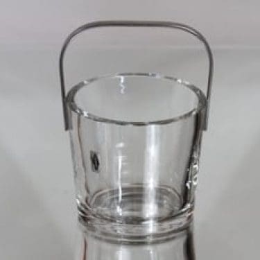 Nuutajärvi 1373 jääpalakulho, kirkas, suunnittelija Kaj Franck, teräskahva