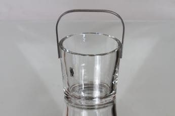 Nuutajärvi 1373 jääpalakulho, kirkas, suunnittelija Kaj Franck, teräskahva