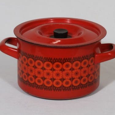 Finel Kehrä kattila, 2.5 l, suunnittelija Raija Uosikkinen, 2.5 l, serikuva, retro