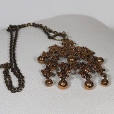 Turun hopea 3114 kaulakoru, suunnittelija Pentti Sarpaneva, pronssi