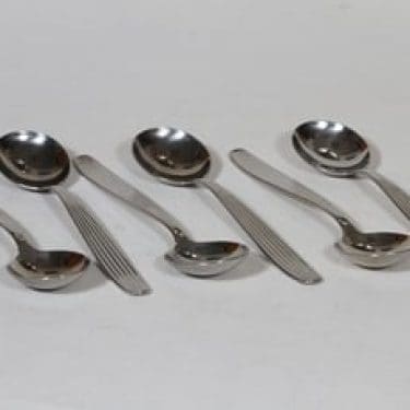 Hackman Scandia lusikat, 6 kpl, suunnittelija Kaj Franck, teräs