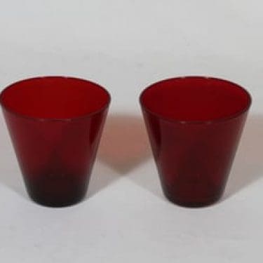 Nuutajärvi Kartio lasit, 20 cl, 2 kpl, suunnittelija Kaj Franck, 20 cl