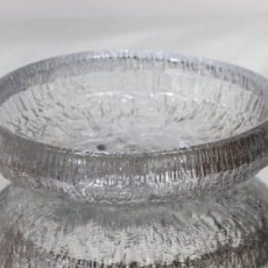 Iittala Lunaria kulho, signeerattu, suunnittelija Tapio Wirkkala, signeerattu, massiivinen