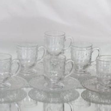 Nuutajärvi Apila kahvikupit, kirkas, 6 kpl, suunnittelija ,