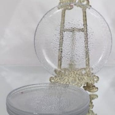 Iittala Ultima Thule lautaset, matala, 6 kpl, suunnittelija Tapio Wirkkala, matala