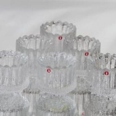 Iittala Ultima Thule tuikkulyhdyt, kirkas, 6 kpl, suunnittelija Tapio Wirkkala,
