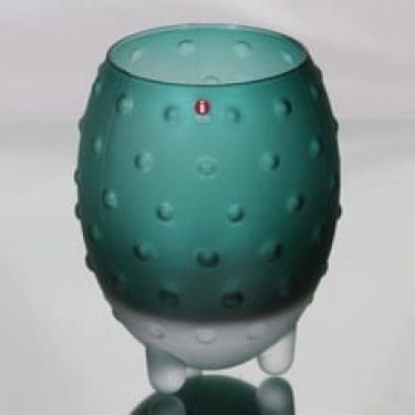 Iittala Major maljakko, vihreä, suunnittelija Tiina Nordström,