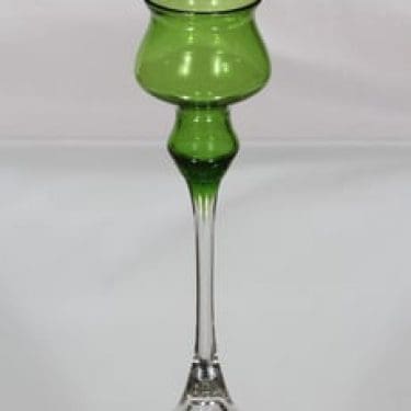 Kumela 354=5007 kynttilänjalka, vihreä-kirkas, suunnittelija Marjut Kumela,