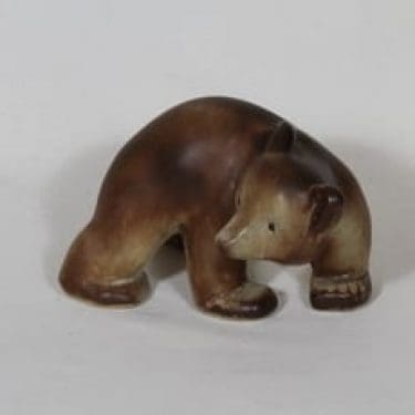 Arabia eläinfiguuri, karhu, suunnittelija , karhu, käsinmaalattu