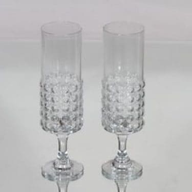 Riihimäen lasi Grappo kuohuviinilasit, 15 cl, 2 kpl, suunnittelija Nanny Still, 15 cl