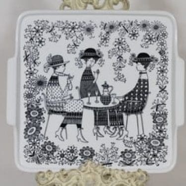 Arabia Emilia tarjotin, suunnittelija Raija Uosikkinen, kuparipainokoriste