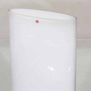 Iittala Ovalis maljakko, konesigneerattu, suunnittelija Tapio Wirkkala, konesigneerattu, suuri