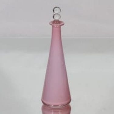 Riihimäen lasi Tzarina koristepullo, signeerattu, suunnittelija Nanny Still, signeerattu, pieni