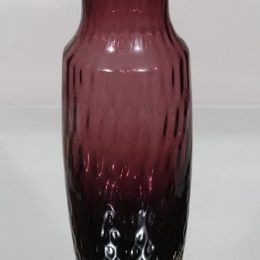 Riihimäen lasi 1433 maljakko, lila, suunnittelija Tamara Aladin, suuri