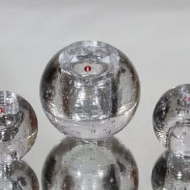 Iittala Arkipelago kynttilänjalat, eri kokoja, 3 kpl, suunnittelija Timo Sarpaneva, eri kokoja