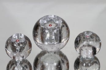 Iittala Arkipelago kynttilänjalat, eri kokoja, 3 kpl, suunnittelija Timo Sarpaneva, eri kokoja