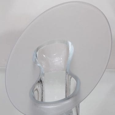 Iittala Marcel maljakko, signeerattu, suunnittelija Timo Sarpaneva, signeerattu, suuri, kirkas, numeroitu