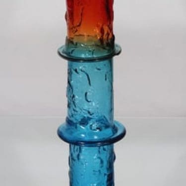 Nuutajärvi N480 maljakko, signeerattu, suunnittelija Oiva Toikka, signeerattu, suuri