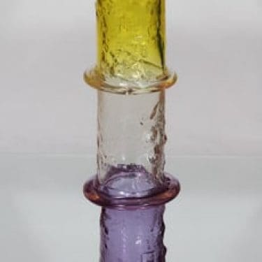 Nuutajärvi N480 maljakko, signeerattu, suunnittelija Oiva Toikka, signeerattu, suuri