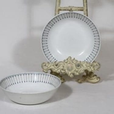 Arabia Heini annoskulhot, 2 kpl, suunnittelija Raija Uosikkinen, kuparipainokoriste