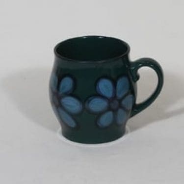 Arabia Hilkka muki, käsinmaalattu, suunnittelija Hilkka-Liisa Ahola, käsinmaalattu, signeerattu