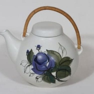 Arabia Kukka teekaadin, käsinmaalattu, suunnittelija Hilkka-Liisa Ahola, käsinmaalattu, 1.6 l, suuri