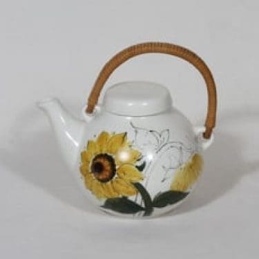 Arabia Kukka teekaadin, käsinmaalattu, suunnittelija Hilkka-Liisa Ahola, käsinmaalattu, 70 cl, pieni