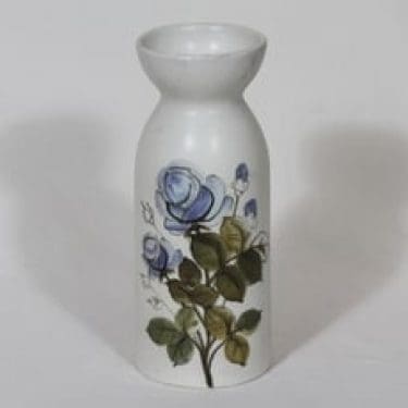 Arabia Kukka maljakko, käsinmaalattu, suunnittelija Hilkka-Liisa Ahola, käsinmaalattu, signeerattu, mattalasite