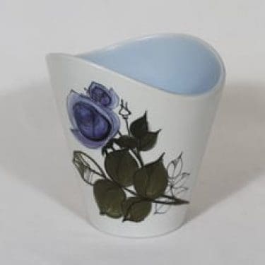 Arabia Kukka maljakko, käsinmaalattu, suunnittelija Hilkka-Liisa Ahola, käsinmaalattu, signeerattu, mattalasite